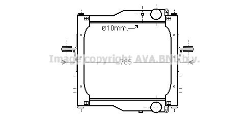 AVA QUALITY COOLING Радиатор, охлаждение двигателя RE2108